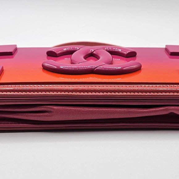 Chanel Lego Hot Pink Patent Brick Ombre Patent Flap - Picture 9 of 16
